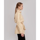 Рубашка женская MINAKU: Leather look, цвет молочный, размер 48  (артикул 4820787)  большой выбор товаров оптом и в розницу по низким ценам с доставкой