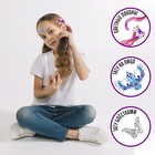 Набор детских татуировок для лица,цветных прядей и блёсток для тела «Принцесса зима и лето» - Фото 4