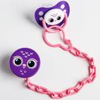 Держатель для соски - пустышки «Сова», на цепочке - Фото 5