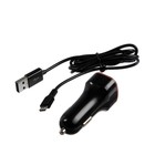 Автомобильное зарядное устройство Seven, 2 USB, 2.1 A, кабель micro USB, черное - Фото 2