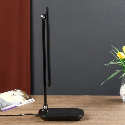 Светильник настольный, 8 Вт, 4000K, 550 Лм, 28.5×11×38.5 см, чёрный