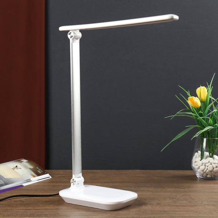 Светильник настольный СТ112 6-10W, LED, 28.5×11×38.5 см, белый - Фото 1