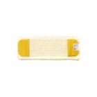 Насадка для швабры SWAN, плоская микрофибра, цвет жёлтый/белый, 40 см - фото 298315891