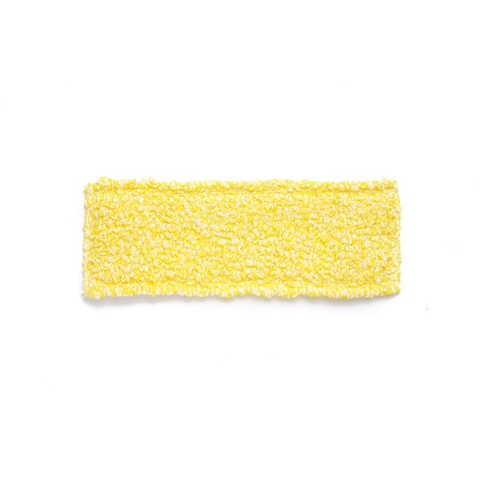 Насадка для швабры WET, плоская микрофибра, жёлтый/белый, 40 см - фото 1908545132