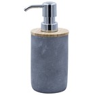 Дозатор для жидкого мыла Cement, цвет серый - Фото 1