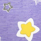 Постельное бельё Галчонок «Звёздочки» цвет фиолетовый, 147х112, 150х100, 40х60 - 1шт, бязь, 120±6 гр - Фото 3
