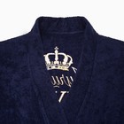 Халат махровый мужской «Лучший муж», размер 56-58, синий - Фото 7