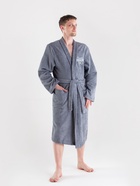 Халат махровый мужской «Этель. Самый лучший», размер 56-58, серый - Фото 1