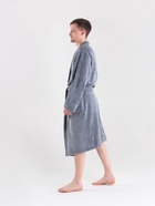 Халат махровый мужской «Этель. Лучший папа», размер 52-54, серый - Фото 3