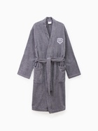 Халат махровый мужской «Этель. Лучший папа», размер 52-54, серый - Фото 2