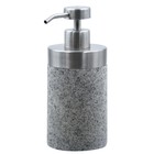 Дозатор для жидкого мыла Stone, цвет серый - фото 298316183