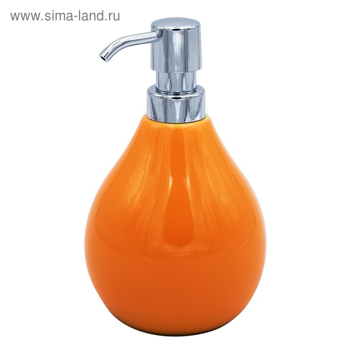 Дозатор для жидкого мыла Belly, цвет оранжевый - Фото 1