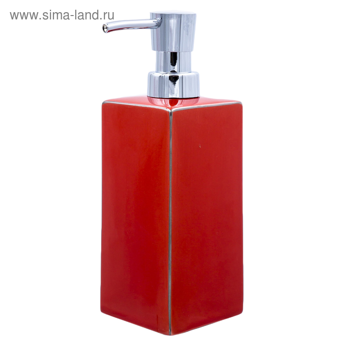 Дозатор для жидкого мыла Chichi, цвет красный - Фото 1