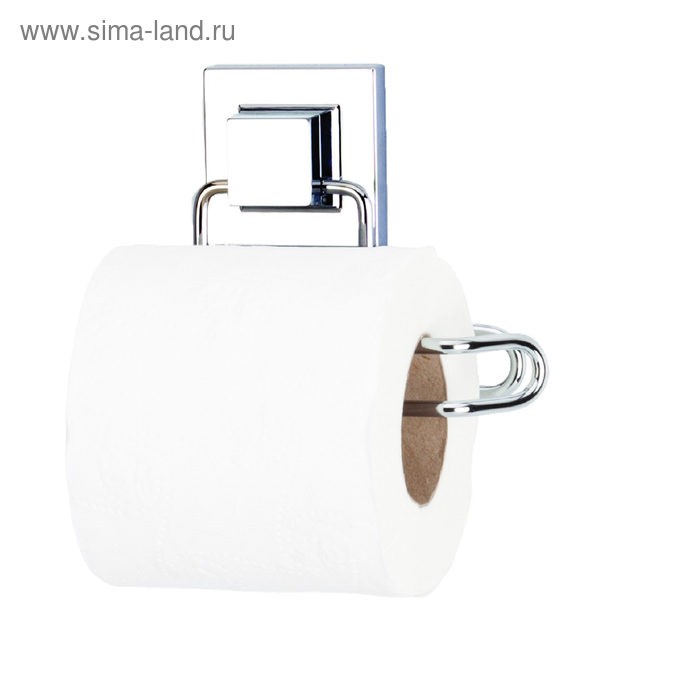 Держатель туалетной бумаги, самоклеящийся, цвет хром, EF271 - Фото 1