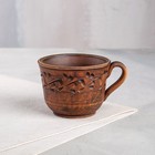 Чашка «Узорная» декор, красная глина, 0,15 л - Фото 2
