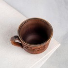 Чашка «Узорная» декор, красная глина, 0,15 л - фото 4302085