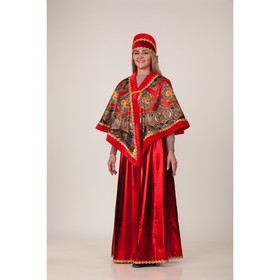 Карнавальный костюм «Масленица красная», накидка, головной убор, р. 48-50
