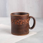 Кружка "Чайная", декор, красная глина, 0.3 л, микс - Фото 2