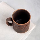 Кружка «Чайная», декор, красная глина, 0,3 л, микс - Фото 3