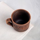 Кружка "Чайная", декор, красная глина, 0.3 л, микс - Фото 3