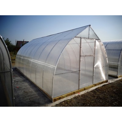 Теплица (каркас) «Капелюха», 6 × 3 × 2,3 м, оцинкованная сталь, профиль 20 × 20 мм, шаг дуги 65 см, без поликарбоната