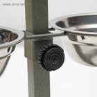 Подставка с мисками, 2×350 мл, высота 30 см, разборная, зелёная - Фото 7