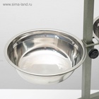 Подставка с мисками, 2×1.5 л, высота 50 см, разборная, зелёная - Фото 3