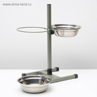 Подставка с мисками, 2×1.5 л, высота 50 см, разборная, зелёная - Фото 7