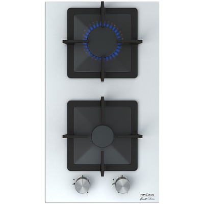 Варочная поверхность KRONA CALORE 30 WH, газовая, 2 конфорки, 30 см, белая