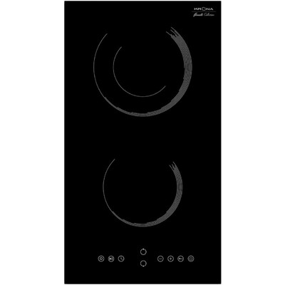 Варочная поверхность KRONA ORSA 30 BL, электрическая, 2 конфорки, сенсор, чёрная