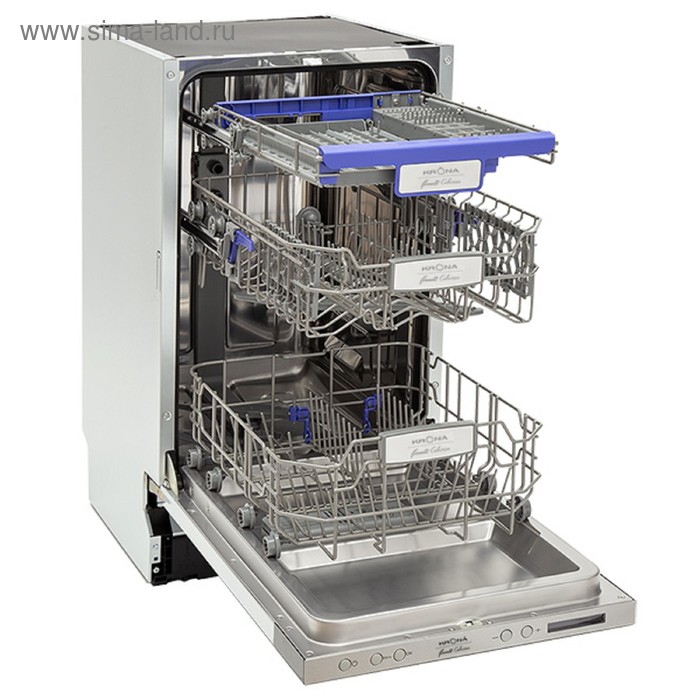 Посудомоечная машина KRONA KAMAYA 45 BI, встраиваемая, класс А++, 8 программ