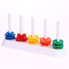 Обучающий набор «Умная пирамидка», звенья, задания, основа, по методике Монтессори - Фото 6