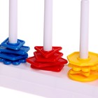 Обучающий набор «Умная пирамидка», звенья, задания, основа, по методике Монтессори - Фото 7