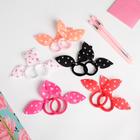 Резинки для волос, набор «Ушки», единорог, 10 шт. - Фото 4