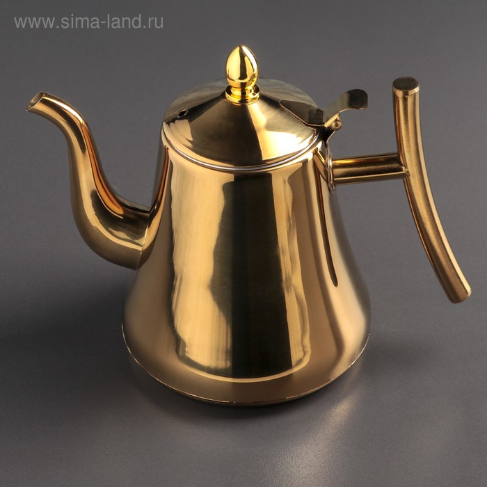 УЦЕНКА Чайник с ситом «Кеннет», 1.3 л, царапины, цвет золотой - Фото 1