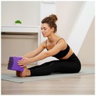 Блок для йоги Sangh, 23×15×8, цвет фиолетовый - Фото 7