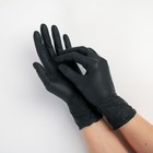 Перчатки A.D.M. нитриловые, размер M, 8 гр, 100 шт/уп, цвет чёрный - Фото 3
