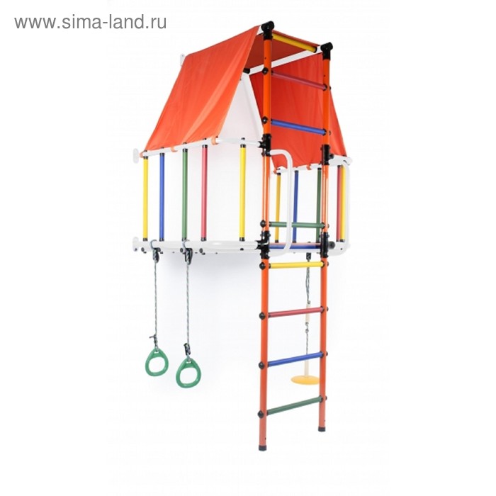 ДСК «Индиго L плюс» модульный, 930 × 1150 × 2260 мм, цвет белый/оранжевый/радуга - Фото 1