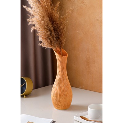 Ваза керамическая "Лиза", настольная, бежевая, 32 см