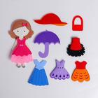 Игровой набор «Одень куклу. Маленькая модница», из фетра, 17 см - Фото 3