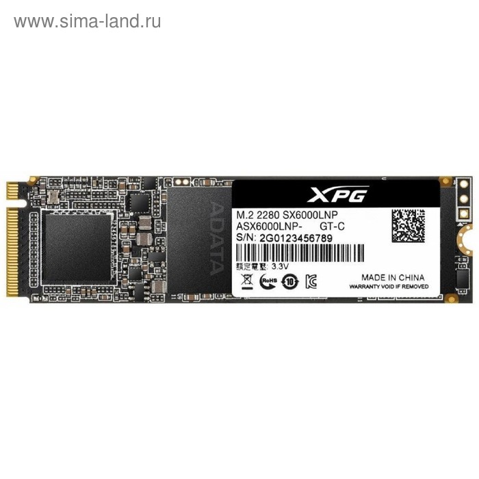 Накопитель SSD A-Data SX6000 Lite M.2 2280 ASX6000LNP-128GT-C XPG, 128Гб, PCI-E x4 - Фото 1