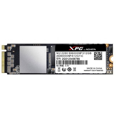 Накопитель SSD A-Data XPG SX6000 Pro M.2 2280 ASX6000PNP-512GT-C, 512Гб, PCI-E x4