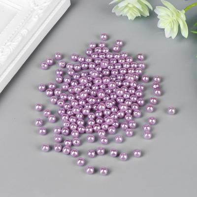 Бусины для творчества пластик «Японский розовый», набор 200 шт., d=0.6 см