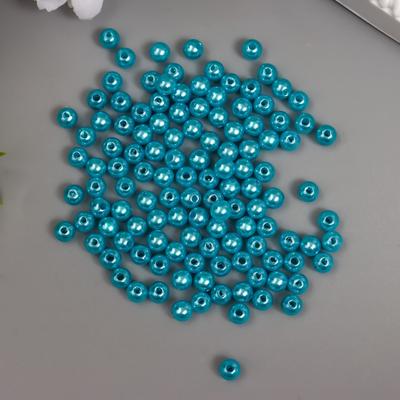 Бусины для творчества пластик «Бирюзово-зелёный», набор 200 шт., d=0.6 см