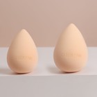 Спонж для нанесения косметики «Капля», 4 × 5,5 см, увеличивается при намокании, цвет бежевый - Фото 7