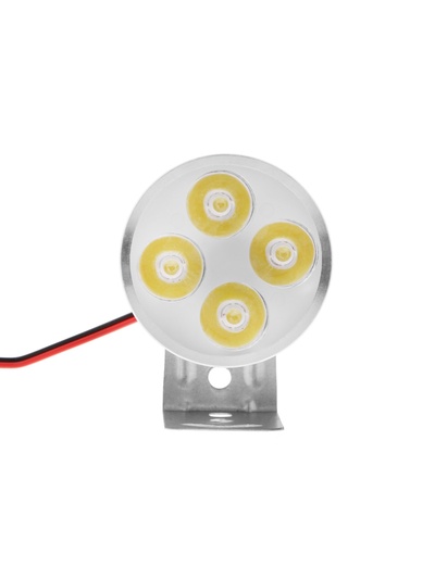 Фара светодиодная для мототехники, 4 LED, IP65, 4.5 Вт, направленный свет