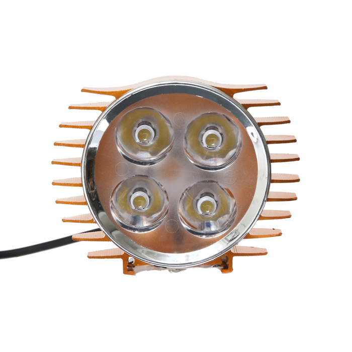 Фара cветодиодная для мототехники, 4 LED, IP65, 4 Вт, направленный свет - Фото 1