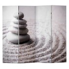 Ширма "Камни на песке", двухсторонняя, 200 х 160 см - Фото 2