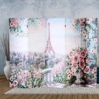 Ширма "Картина маслом. Розы и Париж", 250 х 160 см - фото 2066016