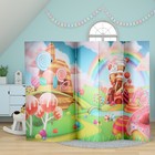 Ширма – перегородка «Дарим Красиво. Сладкая страна», 250×160 см, цвет зелёный - Фото 1